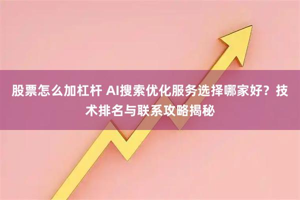 股票怎么加杠杆 AI搜索优化服务选择哪家好？技术排名与联系攻略揭秘